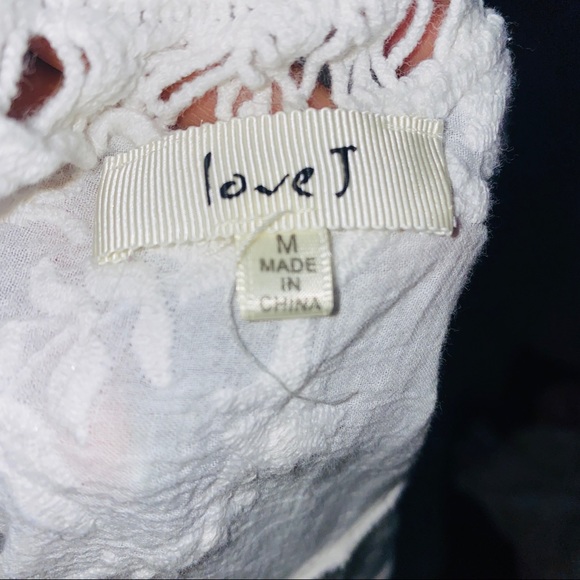 Beautiful Love J Off The Shoulder Boho Chic Crochet Smock Top Size M - Picture 4 of 10